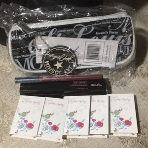 8 Pc Avon Lip Cosmetic Bag & Perfume Bundle ~NEW~
